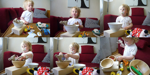 Playful activities around the TV
